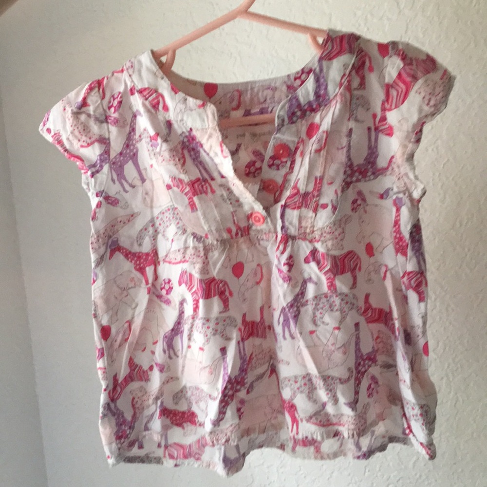 Zoo pattern tunic by Pumpkin Patch